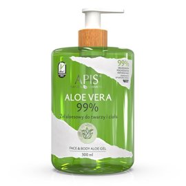 Apis Natural Aloe Vera 99% żel aloesowy do twarzy, ciała i włosów 300 ml